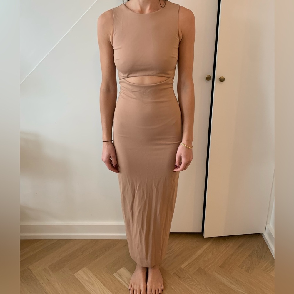 NBD | Nude Maxi Bodycon Dress